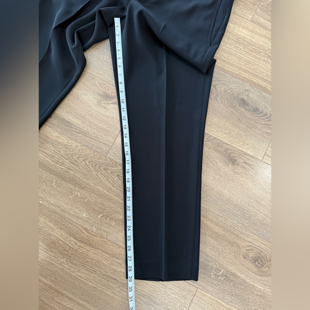 Vince Black Tapered Trousers In Japanese Crepe Size 16 - Picture 14 of 14